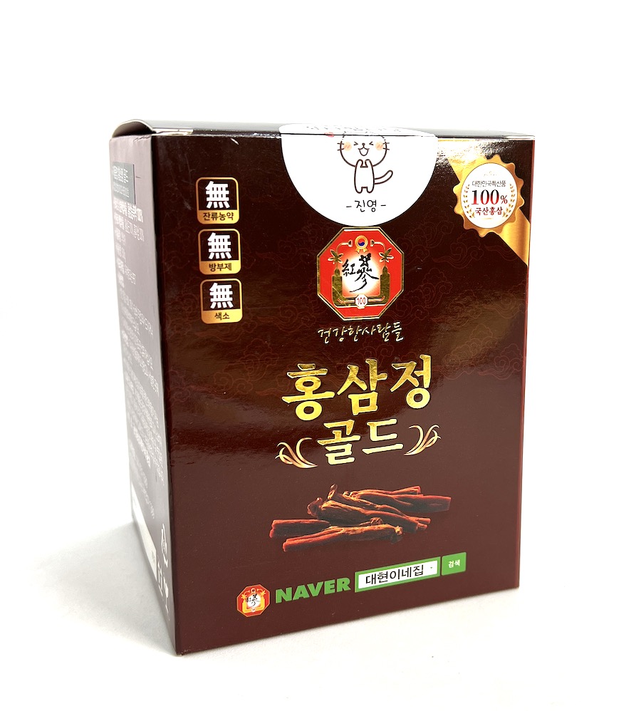 Korejský červený ženšen pravý extrakt, z domácí farmy, 500 g