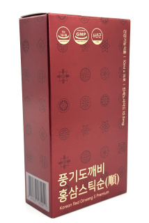 Sticks - Ženšen, korejský, červený, extrakt, tekutý, 15 x 10 ml, 150 g